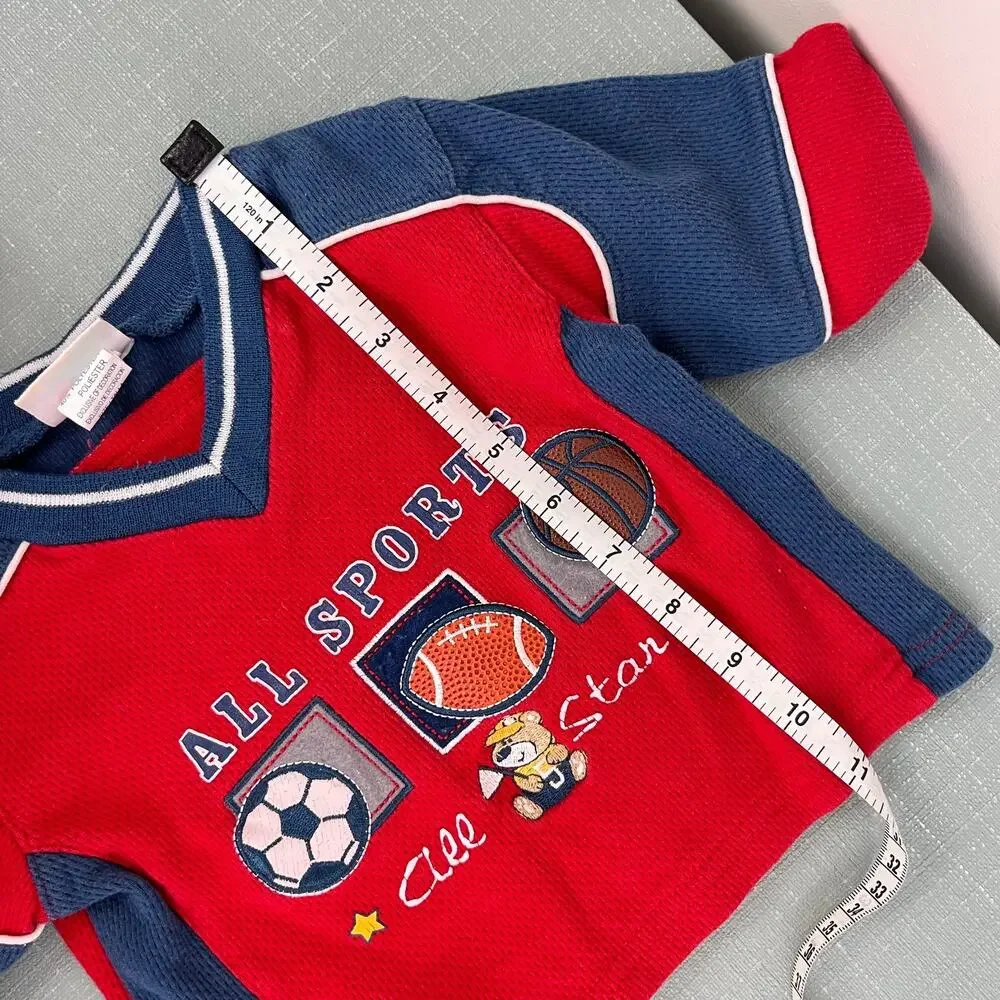 Vintage B.T. Kids All Sports All Star Bear Sweatsuit Outfit 12 Months